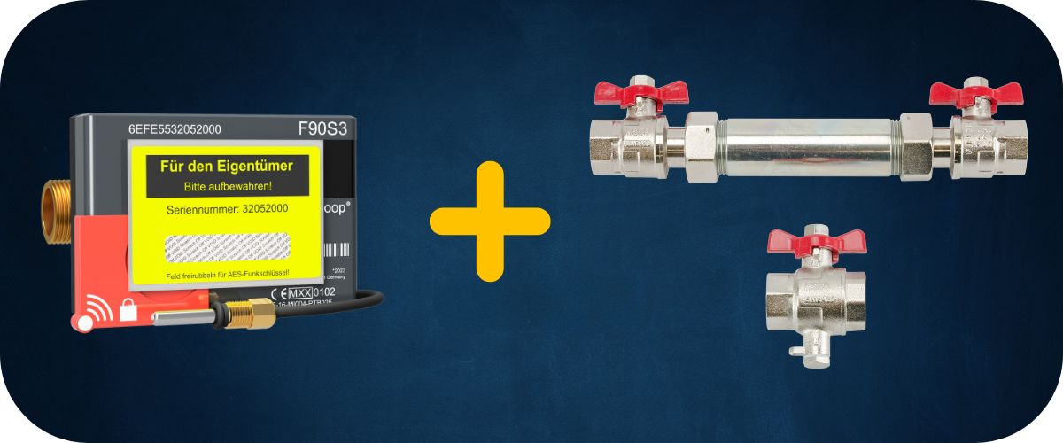 F90S3 Funk Wärmezähler Bundle